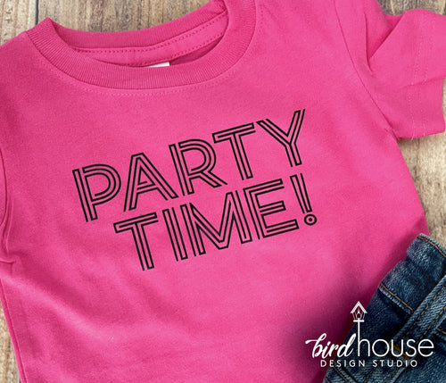 Party Time Shirt, Glow Neon Party  Graphic Tee