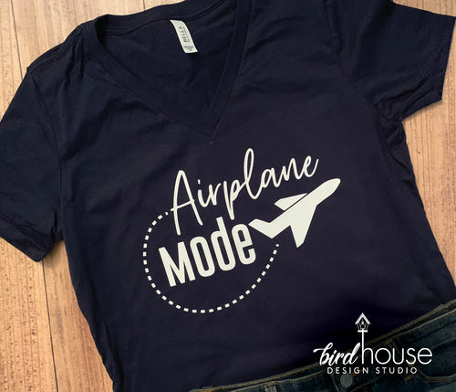Airplane Mode Vacation Shirt, Cute Group Matching group  Travel Shirts, Custom Tees