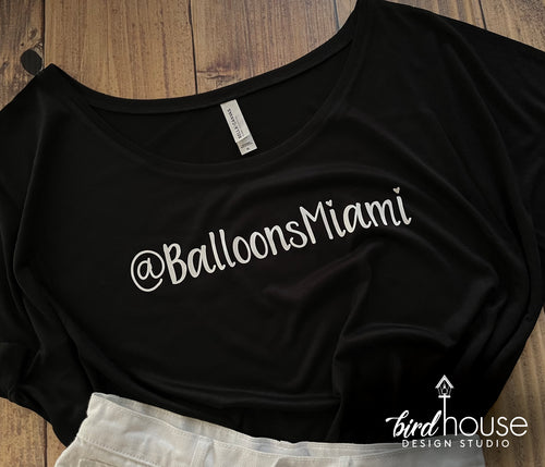 BalloonsMiami Shirt, Custom Business Logo Tee 