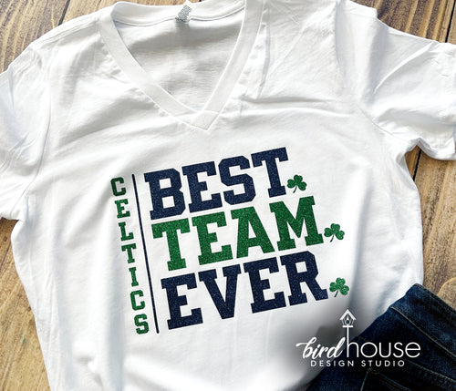 Best Team Ever ICCS Celtics Cheer Shirt for Cheerleading Competitions