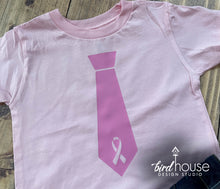 Load image into Gallery viewer, Breast Cancer Awareness Tie Shirt, Pink Ribbon Month October