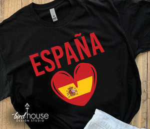 Espana, Spain Love Shirt, Hispanic Heritage  graphic tee