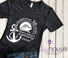 Load image into Gallery viewer, Anniversary Cruise Group Shirt, Celebrating Years Tees, Personalized, Any Color, Customize