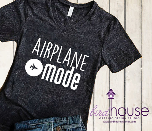 Airplane Mode Vacation Shirt, Funny Shirt, Personalized, Any Color, Customize, Gift
