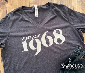 Vintage Birthday Shirt 1982, 1968, Cute Personalized Tee