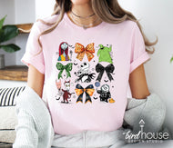 Coquette Bows Nightmare Shirt, Halloween, Cute Christmas Graphic Tee