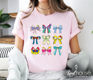 Princess Coquette Bows Graphic Tee Shirt, cute disney tshirt for girls