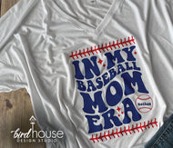 In my baseball mom era shirt personalized graphic tee