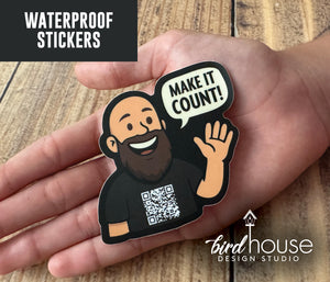Make it Count - Biblically Bearded Ore Stickers
