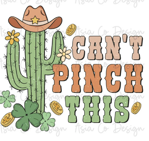 Can't Pinch this Western St. Patricks Day Graphic Tee Shirt
