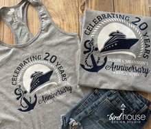 Load image into Gallery viewer, Anniversary Cruise Shirt, Personalized Tees for your Family Vacation, Celebrate any year