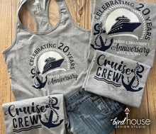 Load image into Gallery viewer, anniversary cruise crew matching group shirts family friends