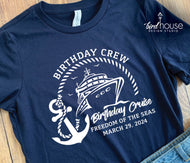 cruising my way into birthday crew cruise group shirts, matching group shirts, family vacation, friends trip