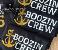boozin crew cruise matching graphic tee shirts
