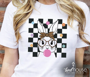 boujee bunny bubble gum easter graphic tee shirt