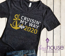 Load image into Gallery viewer, Cruisin&#39; my way into 2024 Shirt, New Years Eve Graphic Tee