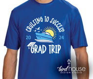 Cruising to Success Grad Trip - Jaguar Print Front & Back