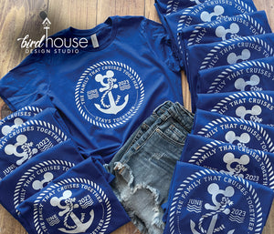 Family that cruises together stays together, Mouse Anchor Shirt Personalized cruise