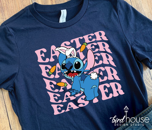 Cute Happy Easter Stitch Shirt