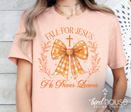 Fall for Jesus Coquette Bow Fall Shirt