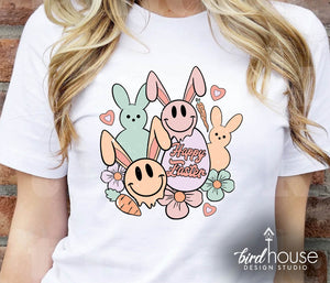 happy easter cute graphic tee shirt
