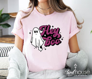 Hey Boo Cute Halloween graphic tee Shirt, custom, sweatshirt, hoodie, comfort. bella