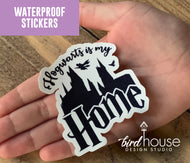 HP Home, Waterproof Sticker, Water Bottles, Laptop