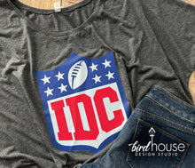 Load image into Gallery viewer, IDC, I Don&#39;t Care NFL Shirt, Funny Football Bowl tee 