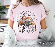 Load image into Gallery viewer, its just a bunch of hocus pocus minnie disney halloween graphic tee shirt
