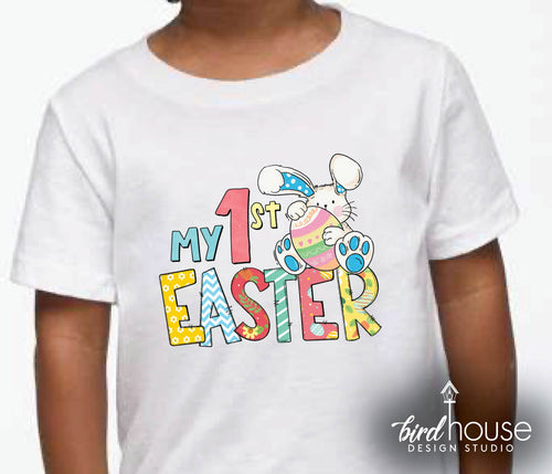 my 1st easter cute bunny egg hunt graphic tee shirt babies infant onesie