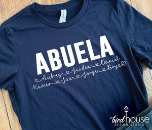 The perfect gift for Mothers Day, Mom, Mama, Abuela, Grandma, Lela, Mama, Mami, Tia, Godmother etc. Personalized with any names