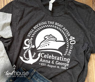 Still Rocking the Boat Anniversary Cruise Couples Shirt