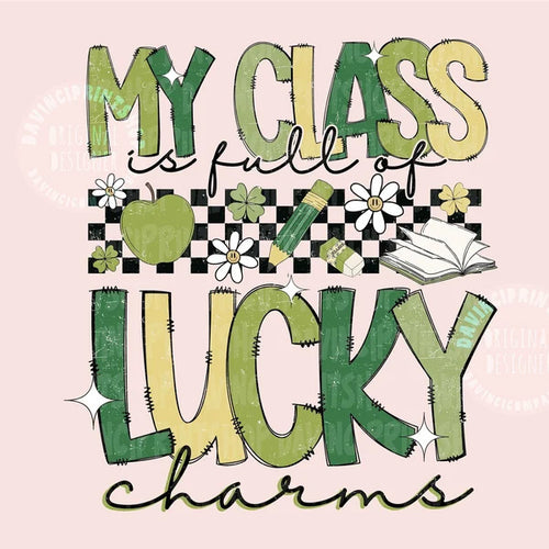 Lucky Charms Teacher St. Patricks Day Graphic Tee Shirt
