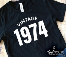 Load image into Gallery viewer, Vintage Birthday, Cute Party Graphic Tee Shirt  1974