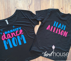 Dance Mom, Competition Miami Dancity Studio Shirt Matte or Glitter Abuela Dad