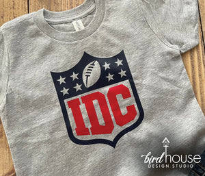 IDC, I Don't Care NFL Shirt, Funny Super Bowl tee 2 Colors