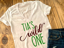 Load image into Gallery viewer, Tia&#39;s Wild One Birthday Shirt Personalized Mom, Dad, Sister