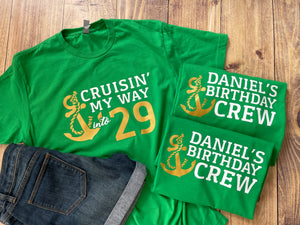 Cruise Birthday Crew Personalized Group Shirts