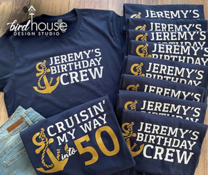 Cruise Birthday Crew Personalized Group Shirts