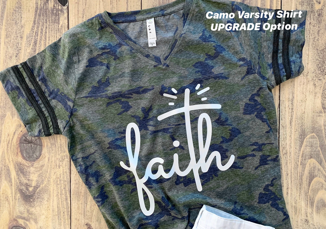 Faith Shirt, Cute Religious Tee, Custom Any Color