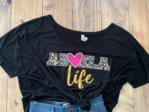 Abuela or Grandma Life, Cute Animal Print Shirt for Moms