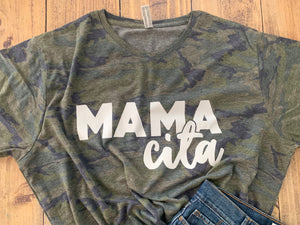 MAMAcita, Cute Mom Tshirt, Mom, Mama, Any Name any Color
