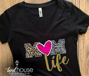 Mom Life Animal Print Shirt, Cute Gift For Mom