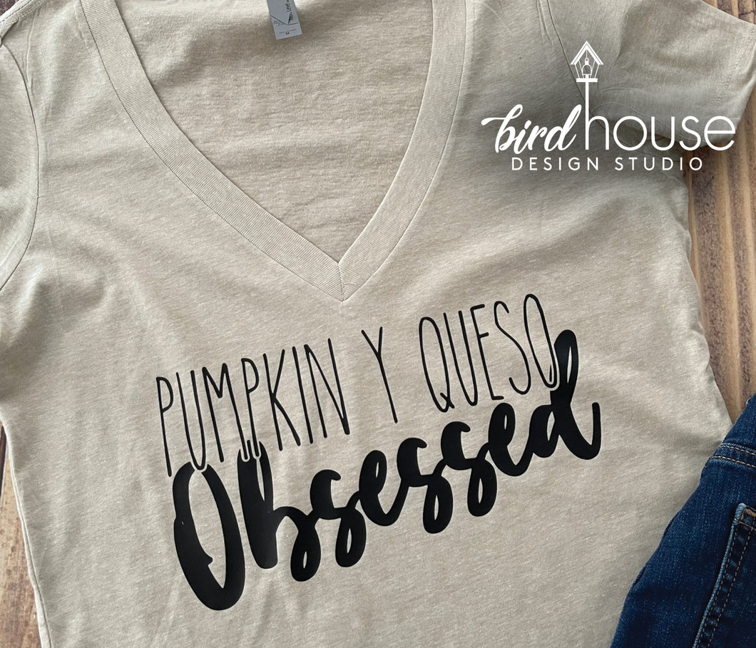 Pumpkin y Queso Obsessed Shirt, Cute Fall, Vicky Bakery Lover Tee, Pastelito