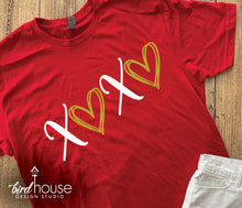 Load image into Gallery viewer, XOXO Hearts, Cute shirts for Valentines Day School Dress Down