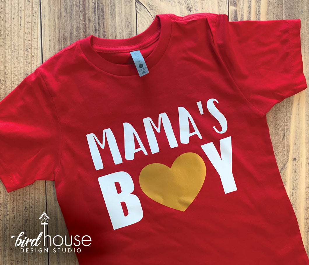 Mama's boy shirt, cute valentines day shirts for kids