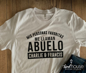 cute personalized shirt gift for Abuelo