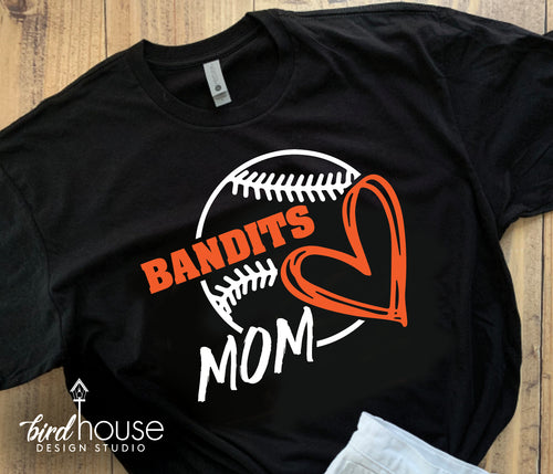 Baseball Mom Shirt, Any Team Name personalized