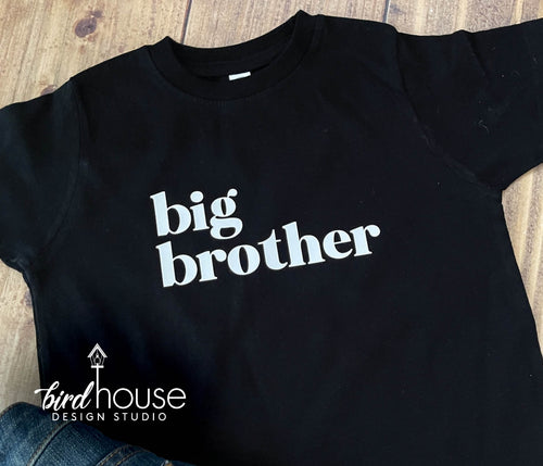 Big Brother Shirt, Little Sister, Modern graphic tee