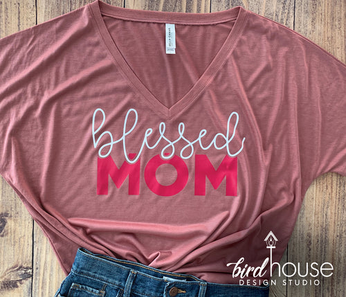 Blessed Mom, Cute Gift for Grandma, Mom, Mama, Any Name any Color